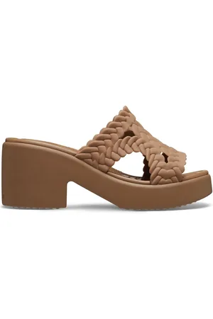Crocs Brooklyn Woven Sepia Wedge Sandals7 EU 39 -40