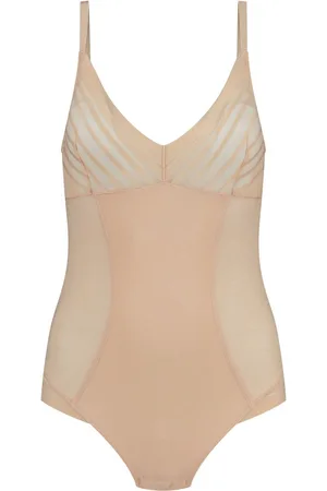 Bye Bra Powermesh Thong BodysuitL