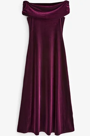 Next Bardot Velvet Maxi Dress44