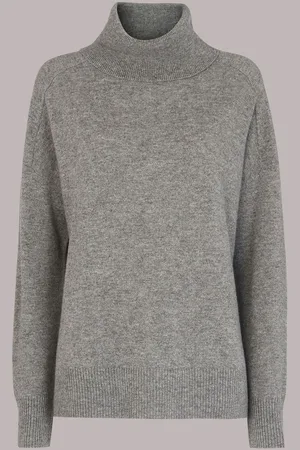 Whistles Kaszmirowy sweter z golfemXS