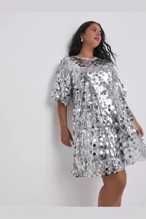 Simply Be Sequin T-Shirt Dress42