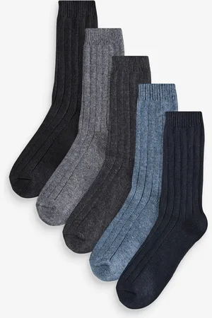 Jeff Banks Chunky Knit Rib Boot Socks 5 PackJeden