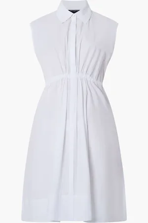 French Connection Rhodes Poplin 100% Cotton Shirt DressL