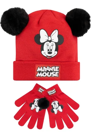 Character Minnie Mouse Winter Double Pom Pom Hat and Gloves SetJeden