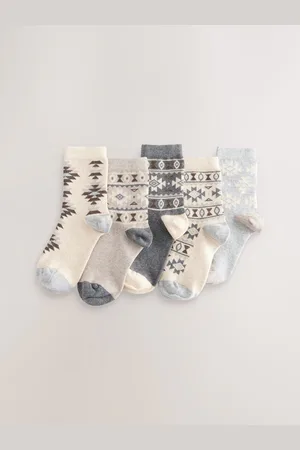 Next Patterned Thermal Socks 5 PackUK 4-6.5