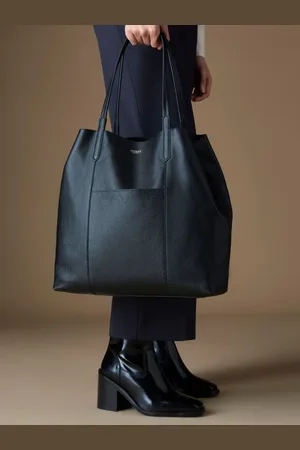 Osprey The Primrose Hill Italian Leather Shoulder Black Tote BagJeden