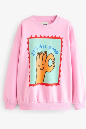 Eleanor Bowmer Różowa bluza o kroju oversize It
