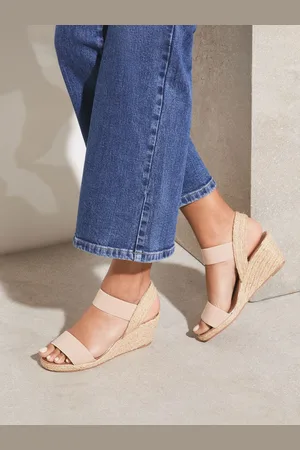 Lipsy London Elastyczne sandały espadryle na niskiej koturnieEU 38 XW (UK 5)
