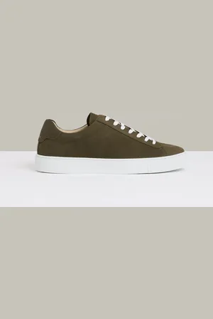 Reiss Finley Nubuck-Leather Low-Top Trainersuk8eu42