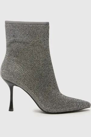 Schuh Silver Brianna Embellished Ankle BootsEU 36 (UK 3)