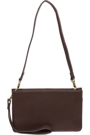 PURE LUXURIES LONDON Layla Nappa Leather Grab Clutch BagJeden