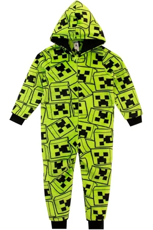 Character Minecraft Creeper Hooded Fleece All-In-One6