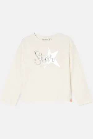 Angel & Rocket Erin Ivory Long Sleeve Star T-Shirt3