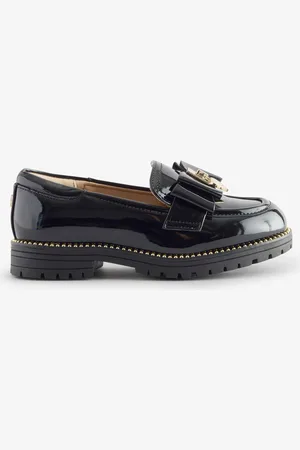 River Island Lakierowane mokasyny dziewczęce z kokardkąEU 29 (UK 11)