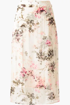 French Connection Candice Satin Georgette Overlay Skirt46