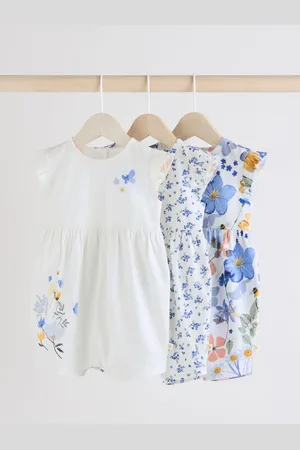 Next Baby Printed 100% Cotton Rompers 3 Pack8086 cm