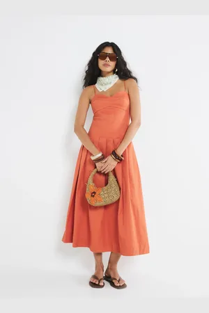 River Island Strappy Corset Midi Dress46