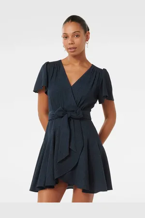 Forever New Chrissie Flutter Sleeves Mini Dress40