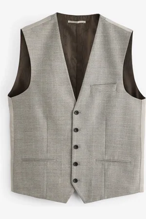 Next Slim Fit Check Suit Waistcoat48 Regular (UK 38 R)