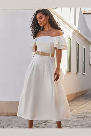 Sosandar Linen Blend Midi Skirt36