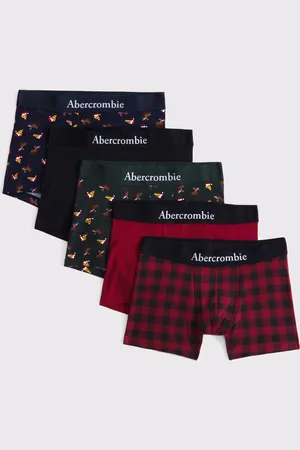 Abercrombie & Fitch Christmas Print Boxers 5 Pack7
