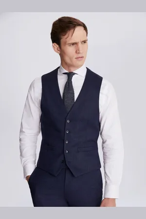 Moss Slim Fit Twisted Suit: Waistcoat46 Regular (UK 36 R)