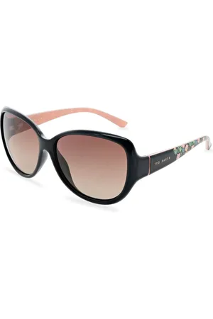 Ted Baker Womens Oversized Fashion Sunglasses with Exclusive Floral Print on TemplesJeden
