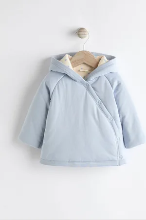 Next Hooded Cosy Jersey Wadded Baby Wrap Jacket (0-18mths)Pierwszy rozmiar (50 cm)