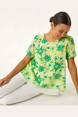 Roman Floral Layered Tunic Top44