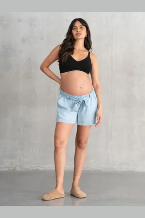 Séraphine Blue Drawstring Underbump ShortsEU 36 (UK 8)