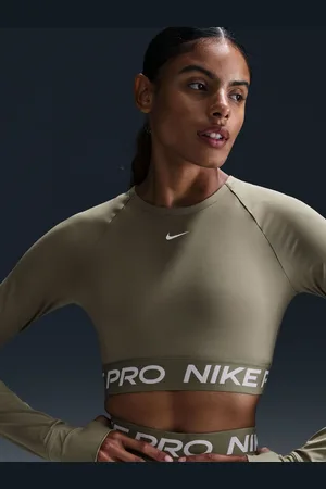 Nike Pro Dri-FIT Cropped Long Sleeve TopS
