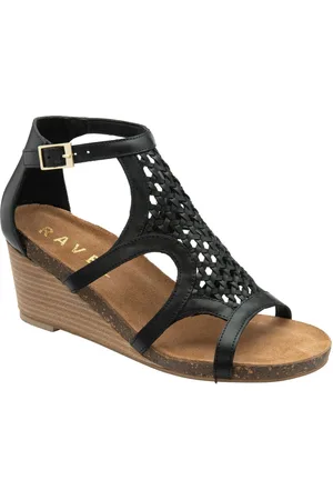 Ravel Leather Wedge Sandalseu37