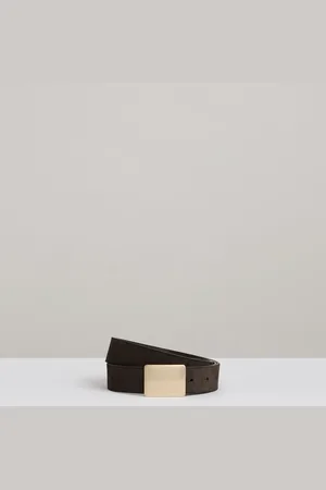 Reiss Eva Suede Square-Buckle BeltS