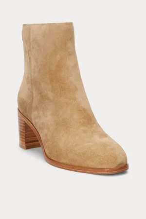 Ralph Lauren Camelowe zamszowe botki WendeyEU 37 (UK 4)