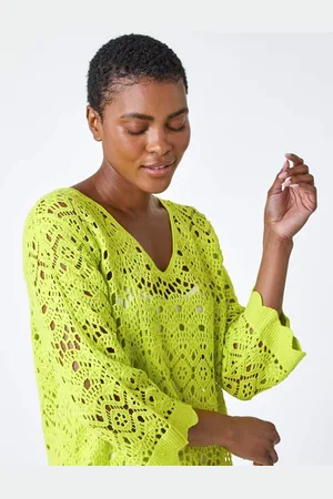 Roman Cotton Crochet 100% Cotton Tunic Top46