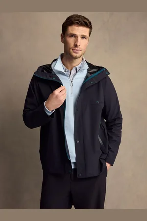 Paul Smith Navy Zip Down Hooded JacketM