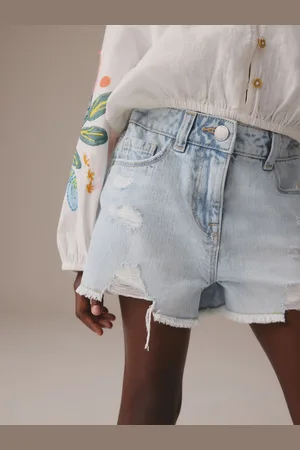Next 100% Cotton Frayed Edge Distressed Shorts (3-16yrs)166168 cm