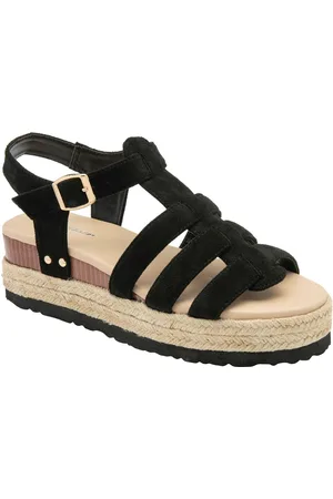 Dunlop Ladies Flatform Espadrille SandalsEU 37 (UK 4)