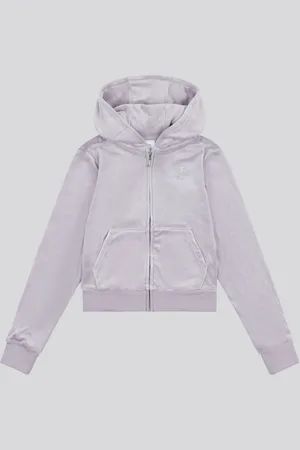 Juicy Couture Girls Mini Diamante Zip Hoodie12