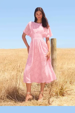 Forever New Eve Jacquard Seam Midi Dress36