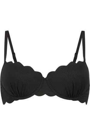 Hunkemöller Hunkemöller Black Scallop Padded Bikini Top90E