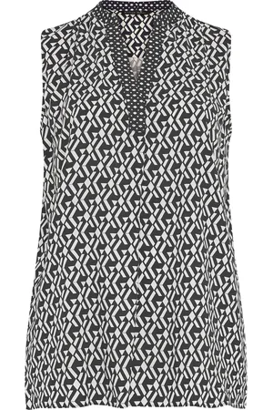Evans Red Half Placket Sleeveless Tunic48