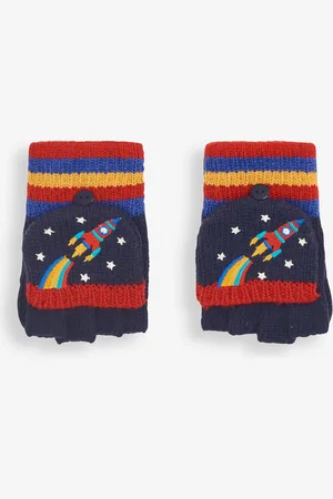 JoJo Maman Bébé Rocket Embroidered Gloves3