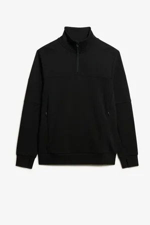 Superdry Luźna ciemnozielona bluza Tech z zamkiem 1/2XXX-L