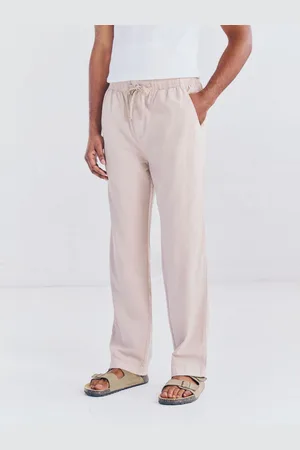 Next Linen Cotton Elasticated Waist Drawstring Trousers42 R