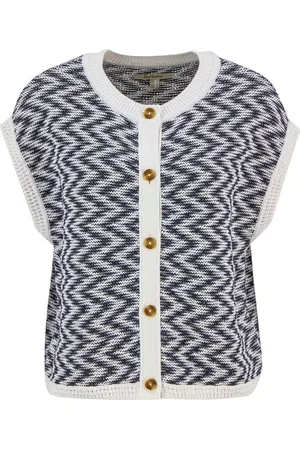 Barbour Olivia Button Through Knitted 100% Cotton Vest44