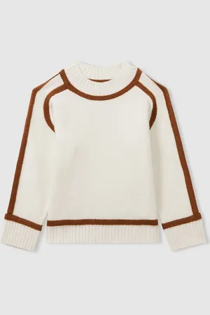Reiss Sweter Geo z domieszką wełny i kontrastowym przeszyciem6