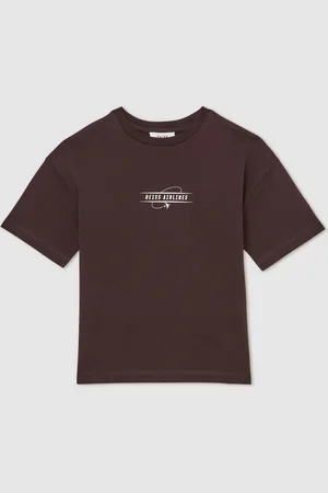 Reiss Ivan Oversize Cotton Airlines-Print T-Shirt98104 cm