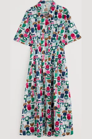 Seasalt Cornwall Wild Liquorice 100% Organic Cotton Midi Shirt Dress50