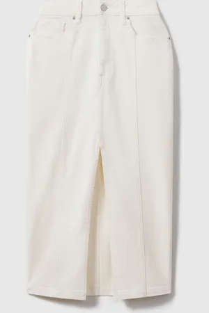 Reiss Danica High Rise Denim Midi Skirt44